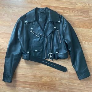 Rudsak Magnolia Cropped Leather Jacket